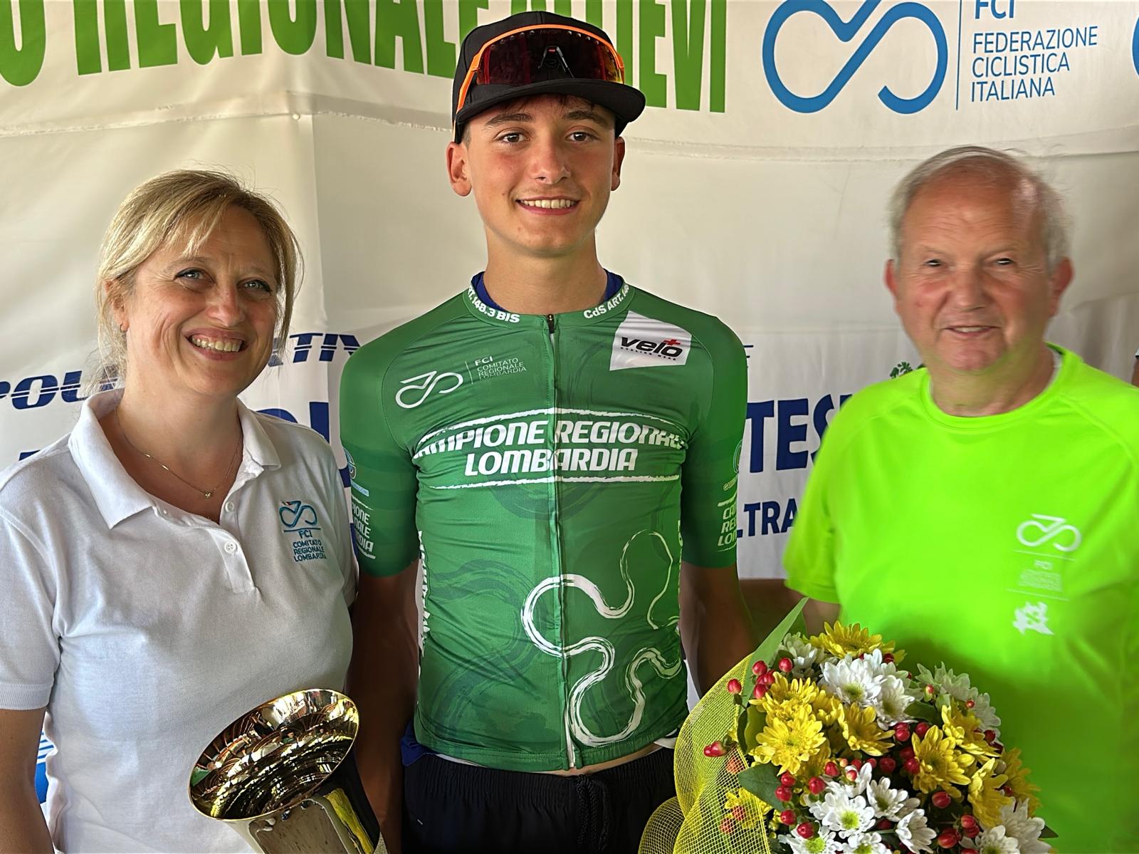 Con la maglia di campione regionale Lombardia 