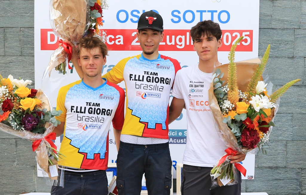 Il podio del Gran Premio MAP di Osio Sotto (foto Rodella)