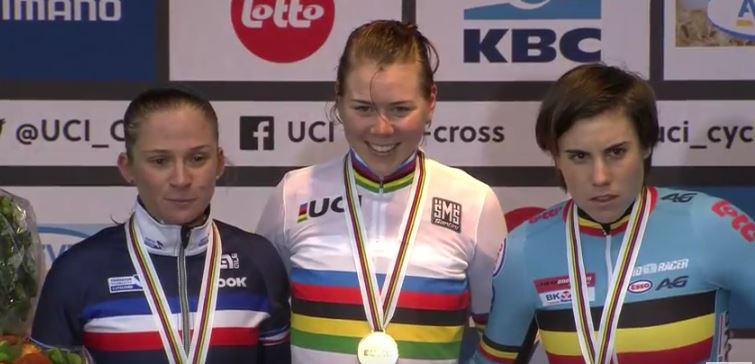 Podio Mondiale Ciclocross Donne Elite 2016