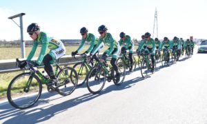 Il team Delio Gallina Colosio in allenamento sulle strade del Bresciano