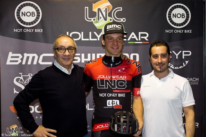 Omar Lombardi è uno degli atleti di punta del Team NOB - Jollywear