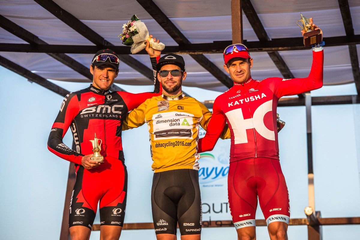Podio finale del Tour of Qatar 2016