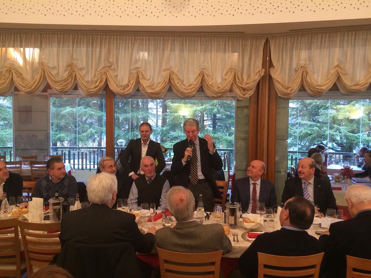 Felice Gimondi alla festa del 25° anniversario della Sc Cene
