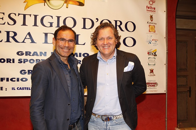 Corrado Lodi con il Commissario Tecnico Davide Cassani