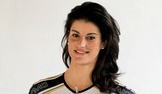 Giulia Donato con la nuova maglia della Servetto Footon
