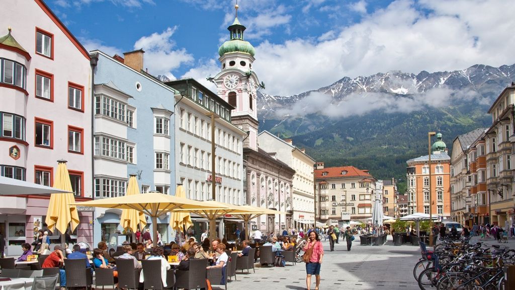 La piazza di Innsbruck (Austria)
