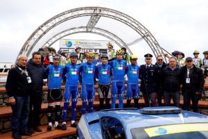 La Nazionale italiana che domani affronterà il Trofeo Laigueglia (foto Bettini)