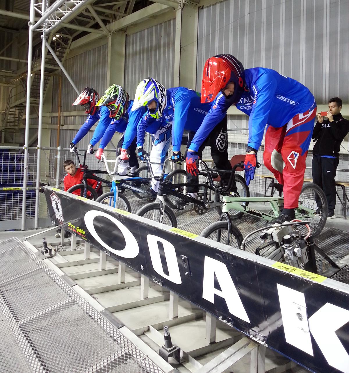 Nazionale italiana BMX in allenamento