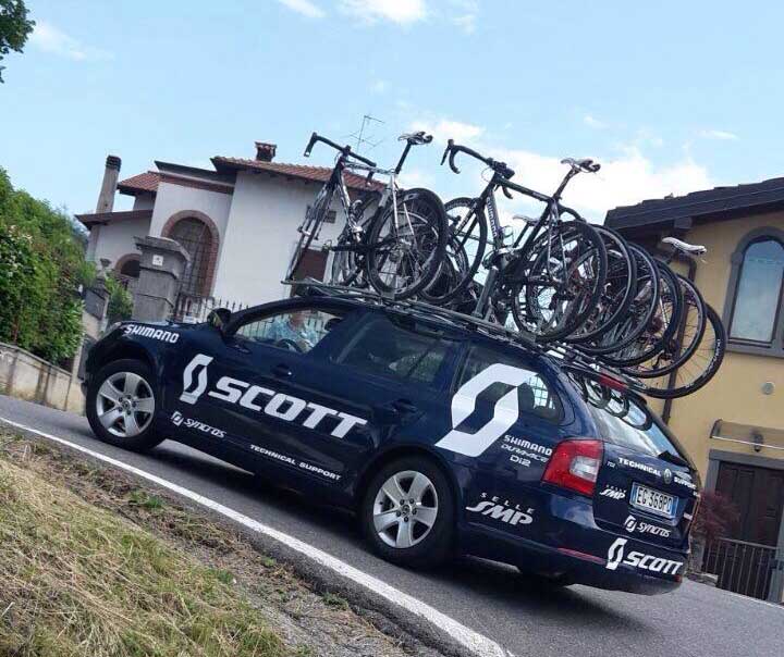 Ammiraglia team cambio ruote Scott