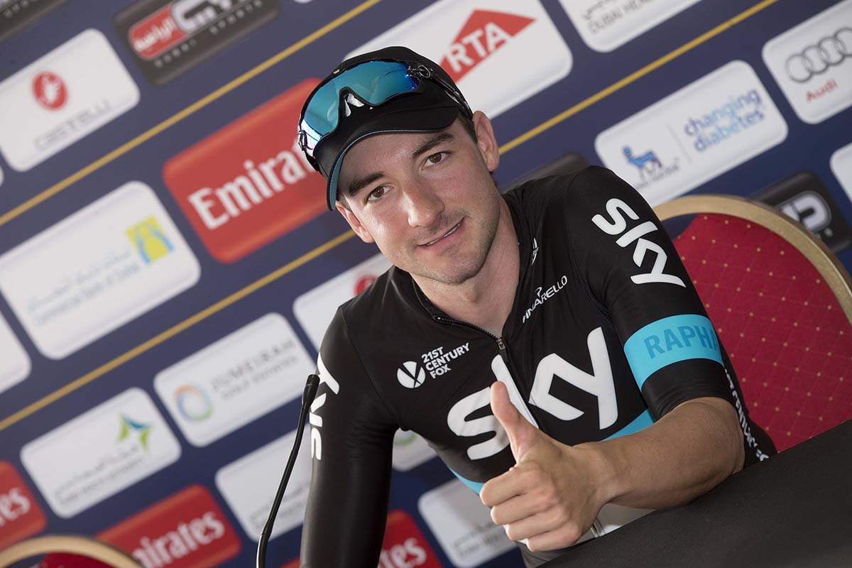 Elia Viviani felice in conferenza stampa
