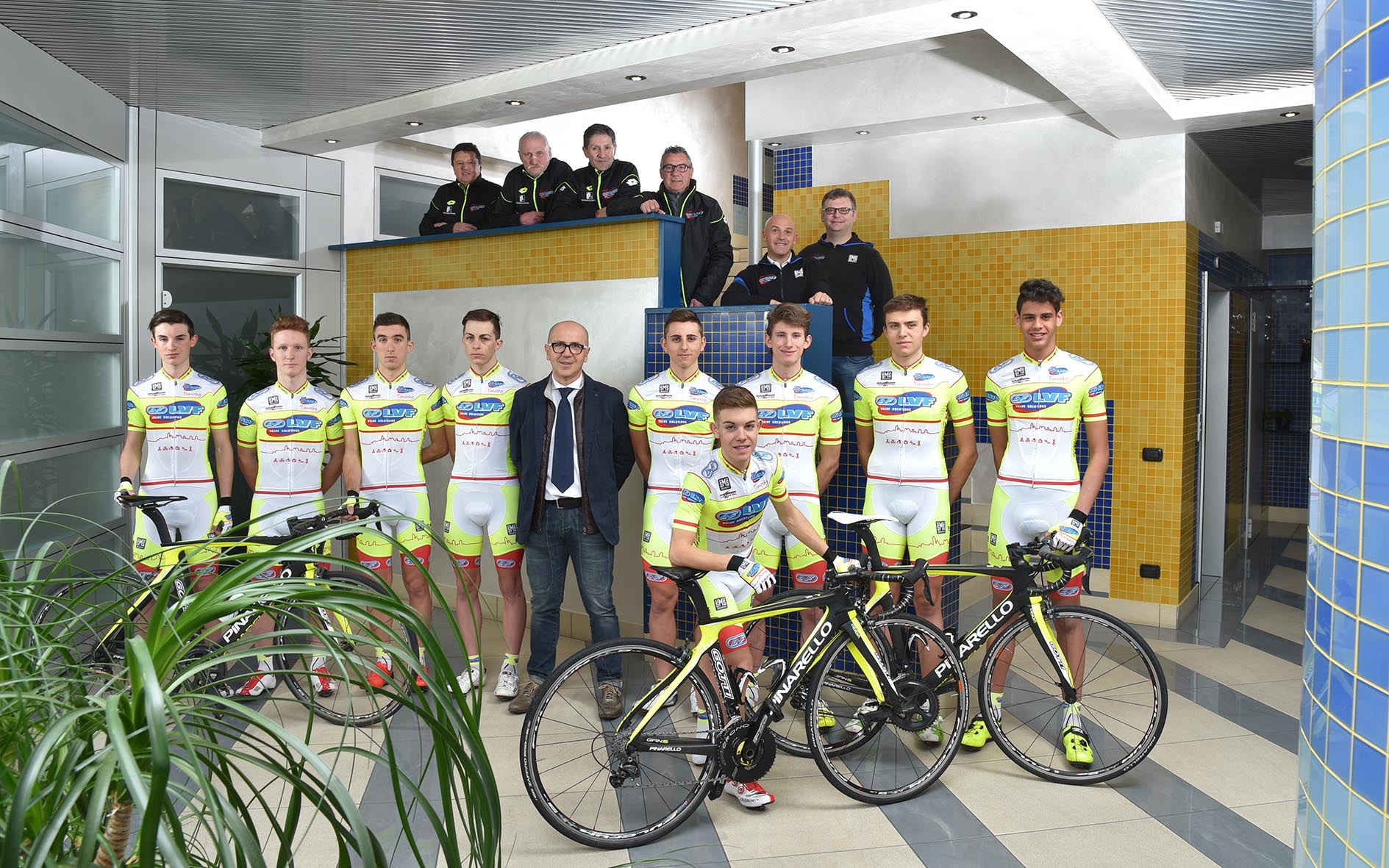 La squadra Juniores 2016 del Team LVF
