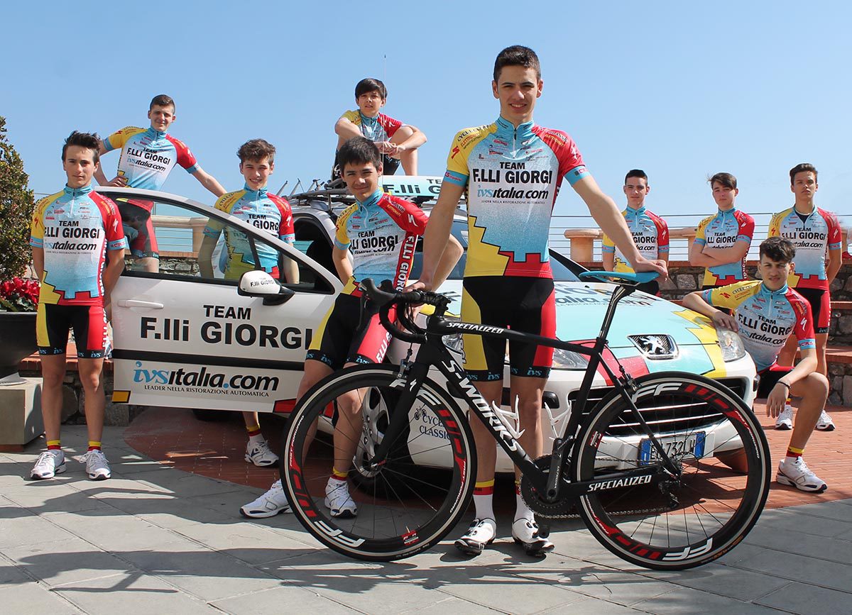 Gli Allievi del Team F.lli Giorgi in ritiro in Liguria