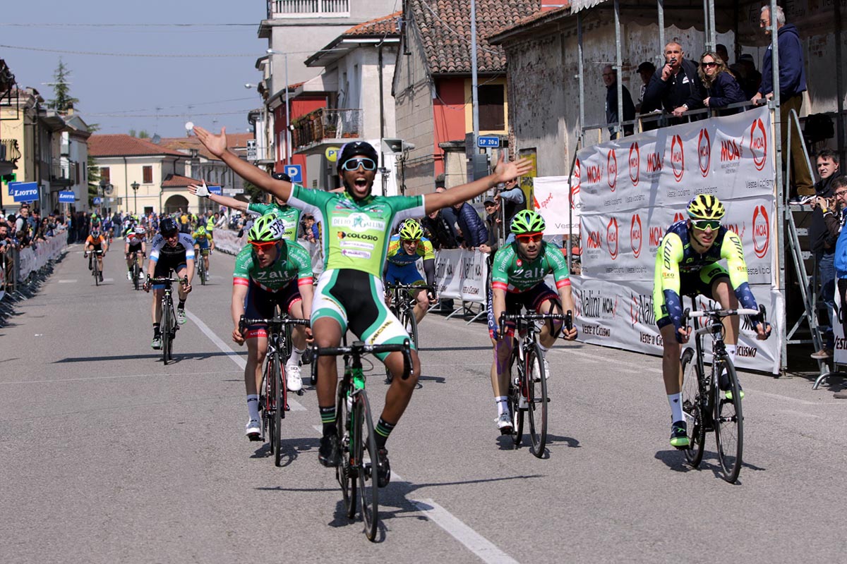 Ahmed Amine Galdoune (Delio Gallina) vince la prova per Under 21 del Memorial Mantovani a Sorgà