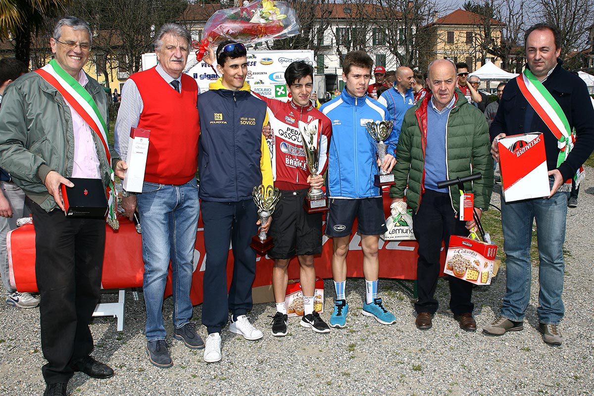 Il podio della Varese-Angera 2016