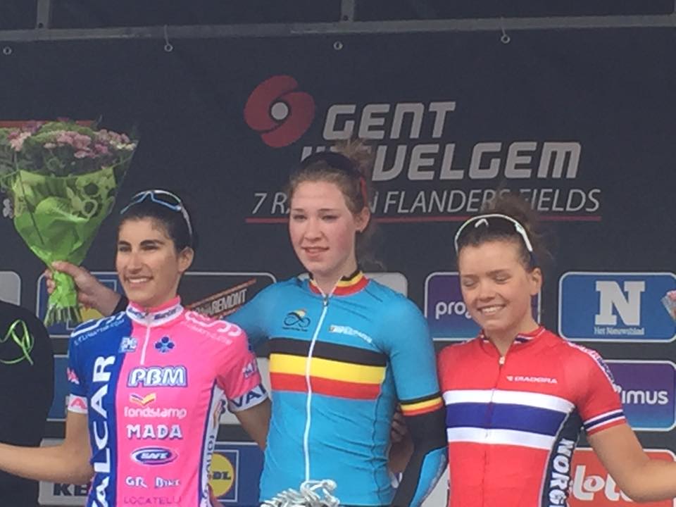 Il podio della Gand-Wevelgem Donne Junior