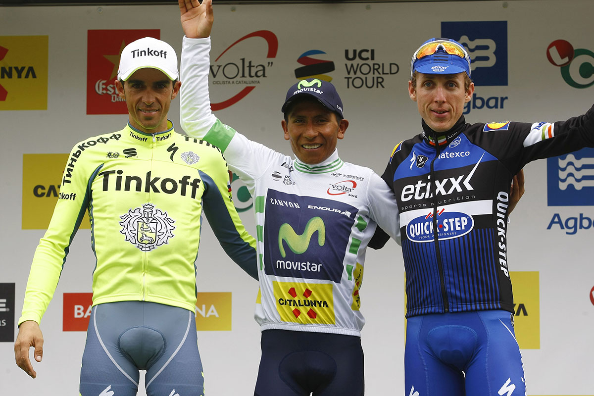 Il podio finale della Volta a Catalunya 2016