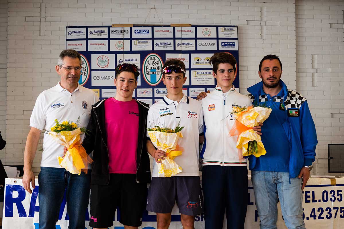 Il podio del Memorial Marcello Perico - Gp Ravanelli Fabbro