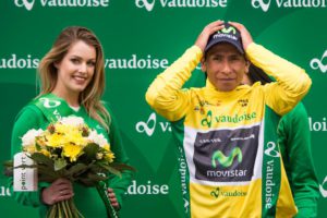 Nairo Quintana vincitore di tappa e nuovo leader del Giro di Romandia