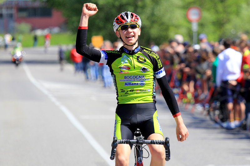Fabio Creola (Borgomanero) vince la gara Allievi di Rancio Valcuvia