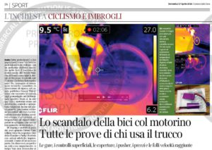 Il titolo della pagina del Corriere della Sera di oggi