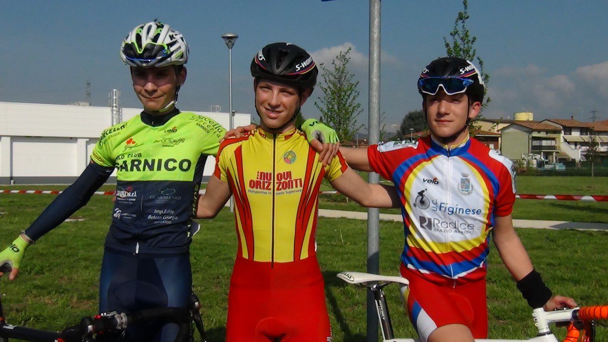 Il podio degli Esordienti 1° anno