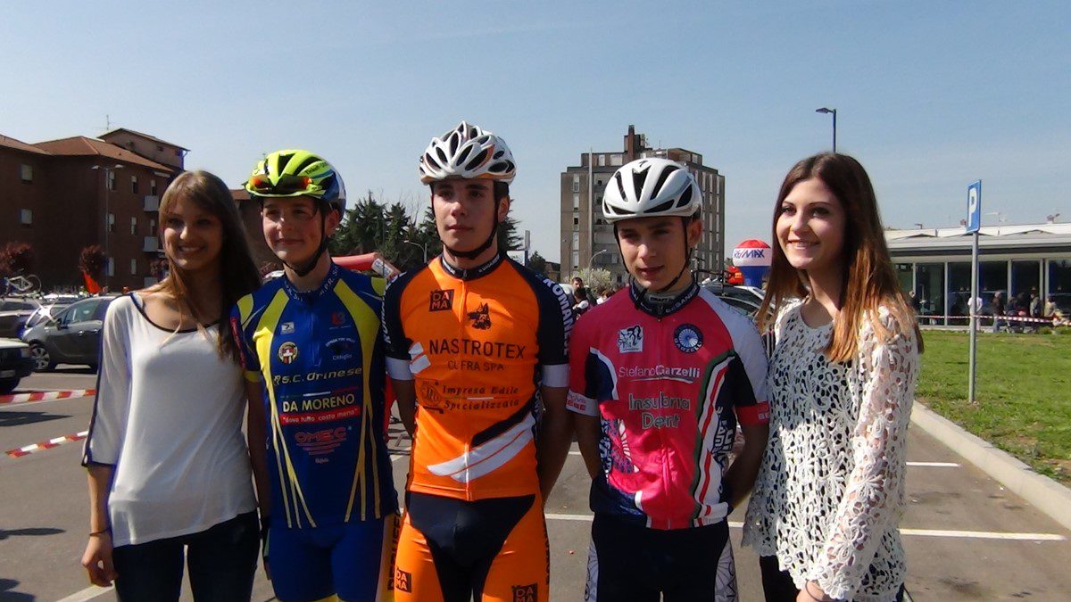 Il podio Esordienti 2° anno