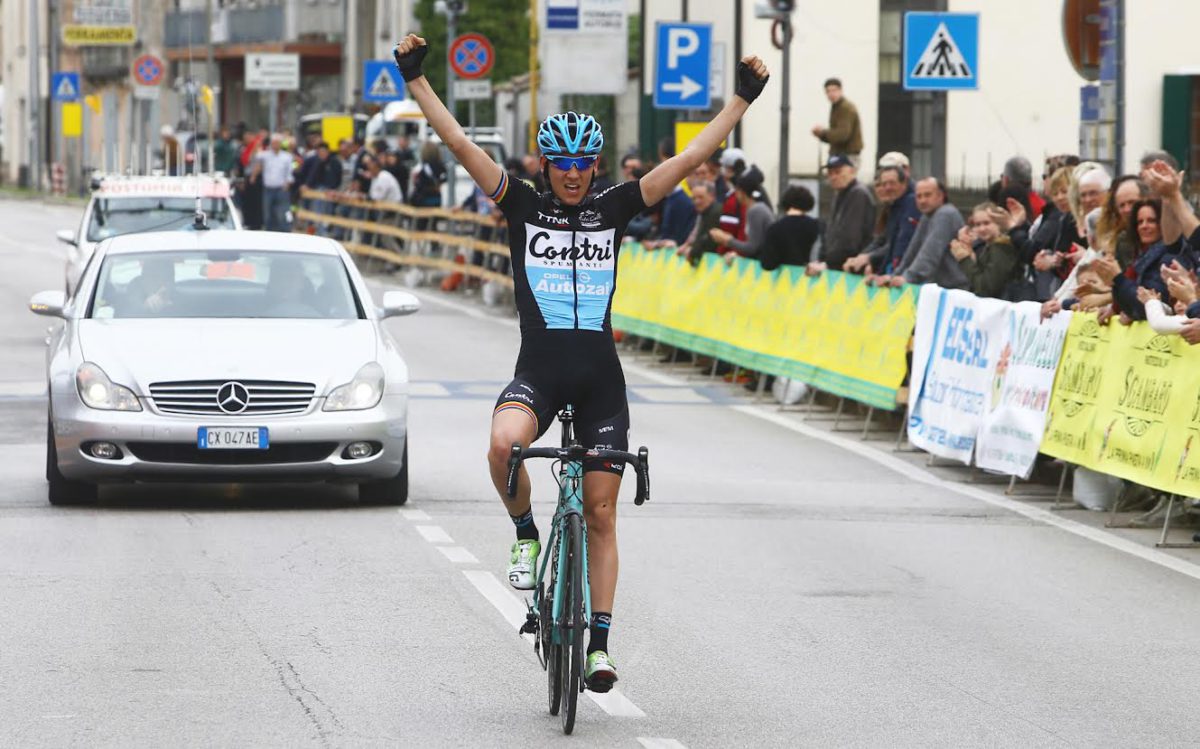 Filippo Zana vince la prima gara fra gli Juniores ad Altivole