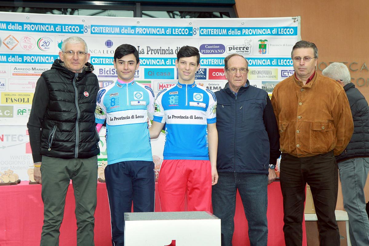 Manuel Oioli ed Andrea Montoli leader del Criterium Provincia di Lecco
