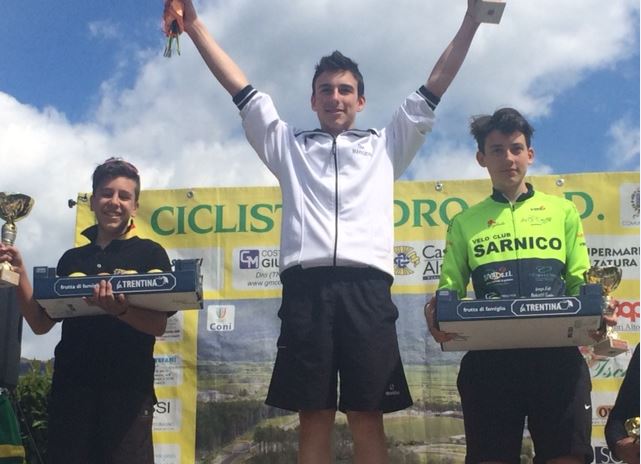 Il podio Esordienti 2° anno di Dro