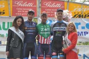 Il podio della Milano-Busseto 2016