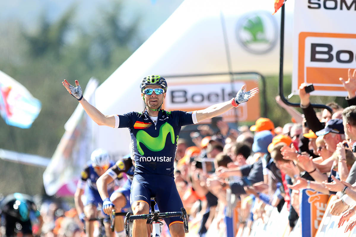 Alejandro Valverde vince la sua quarta Freccia Vallone ed entra nella storia del ciclismo