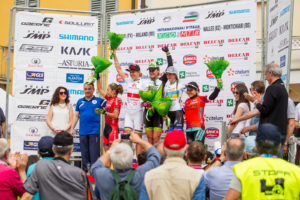 Il podio Donne Elite del Trofeo Delcar 2016