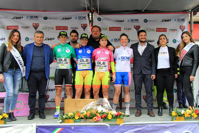 Tutte le maglie del Giro della Campania in Rosa