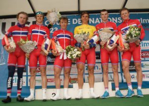 La Norvegia ha vinto la cronosquadre di apertura dello ZLM Roompot Tour ed Amund Jansen Grondahl è il primo leader