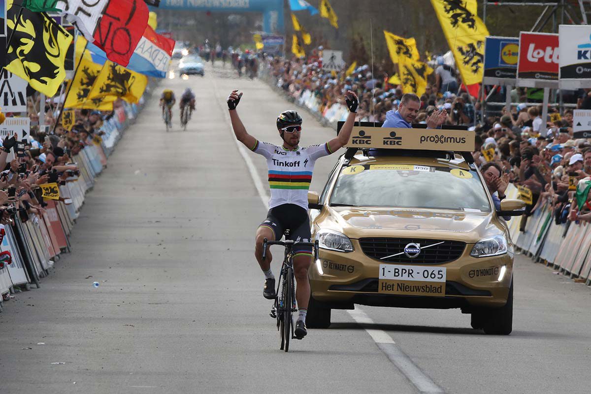 La vittoria di Peter Sagan al Giro delle Fiandre numero 100