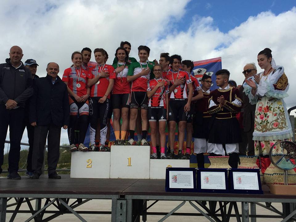 Il podio del Campionato Italiano Team Relay 2016