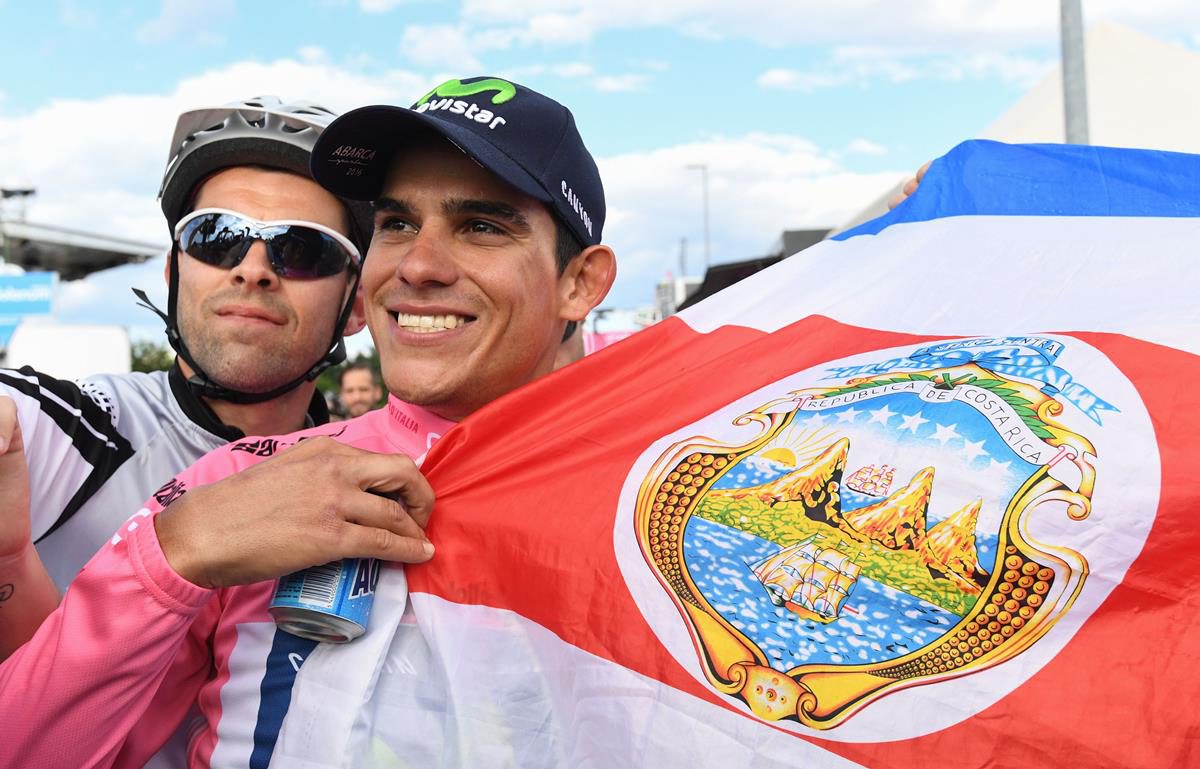 Andrey Amador è il primo costarincense in maglia rosa della storia del Giro