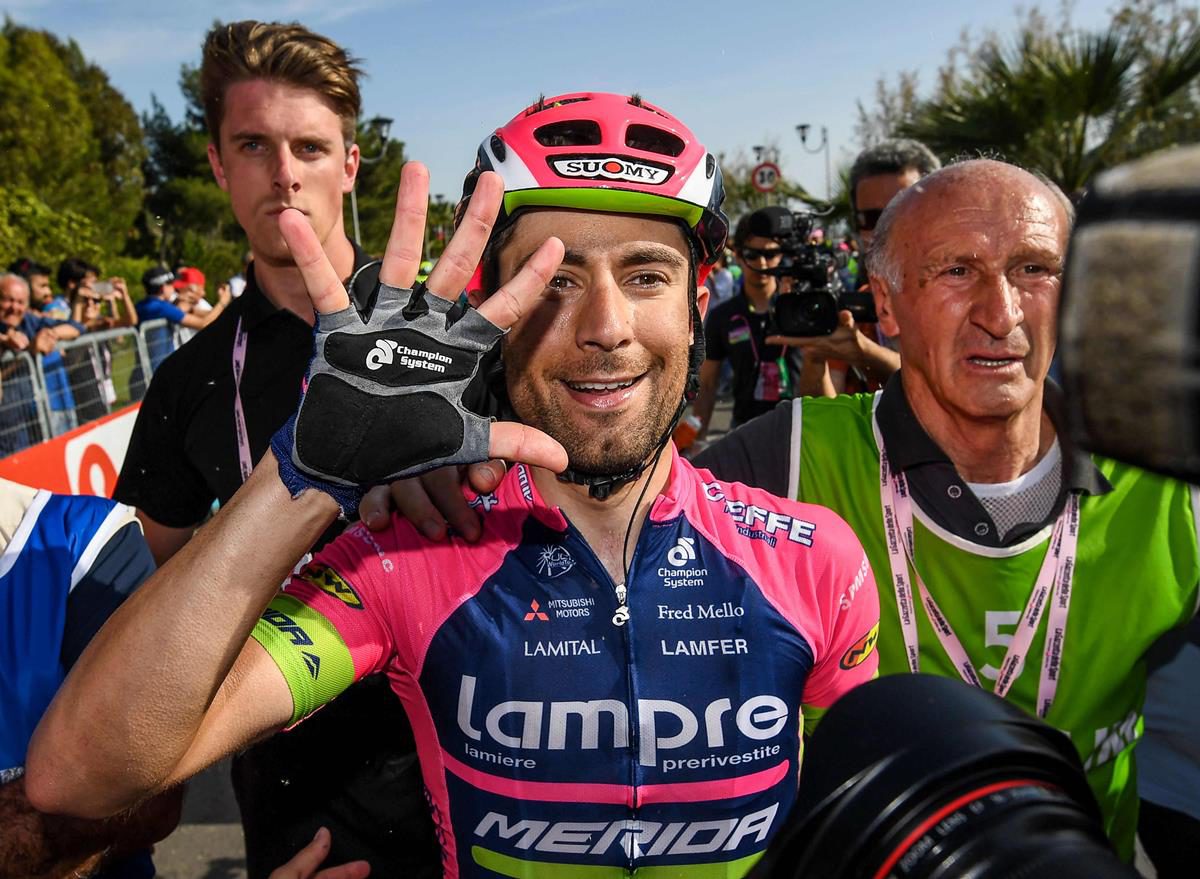 Diego Ulissi, quinta vittoria di tappa in carriera al Giro d'Italia