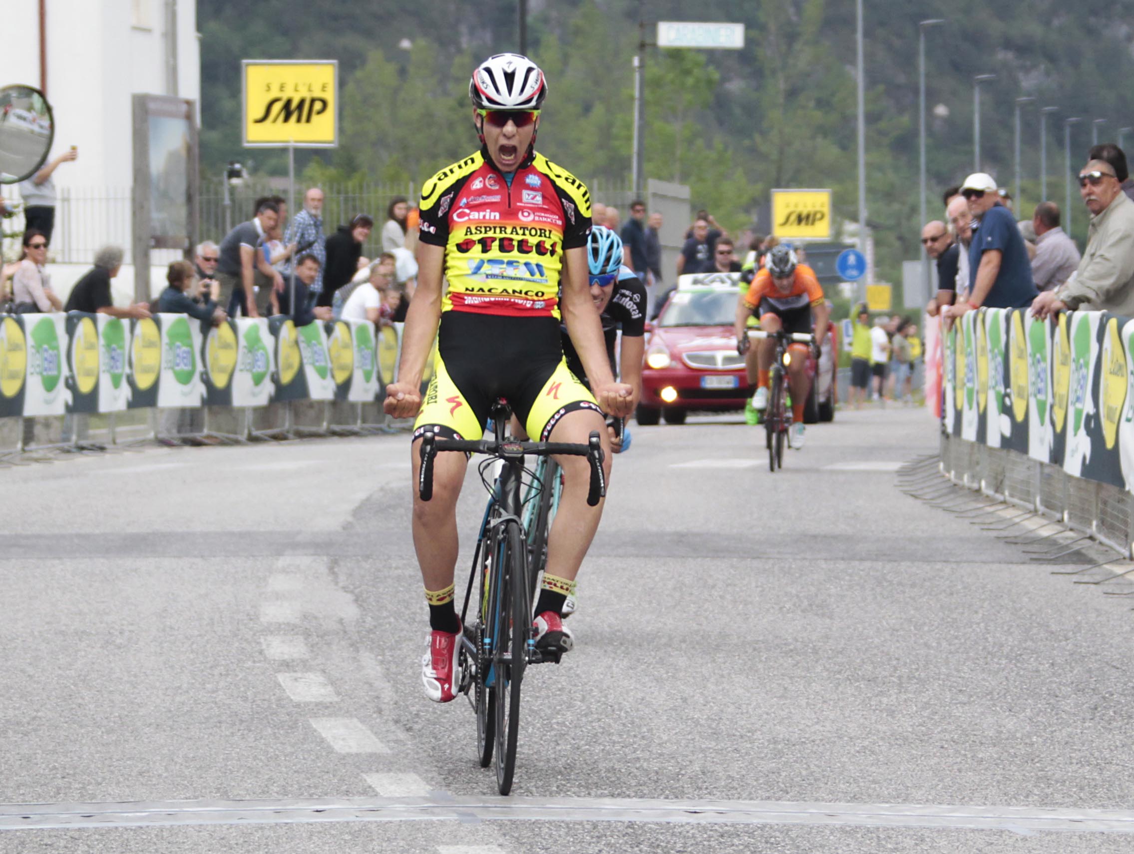 La vittoria di Pasquale Abenante nella seconda tappa del Giro del Friuli Juniores