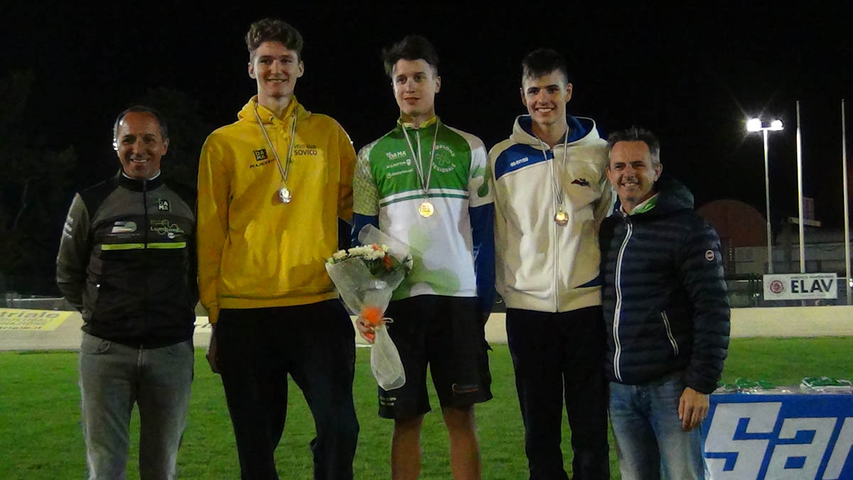 Il podio della Velocità Allievi