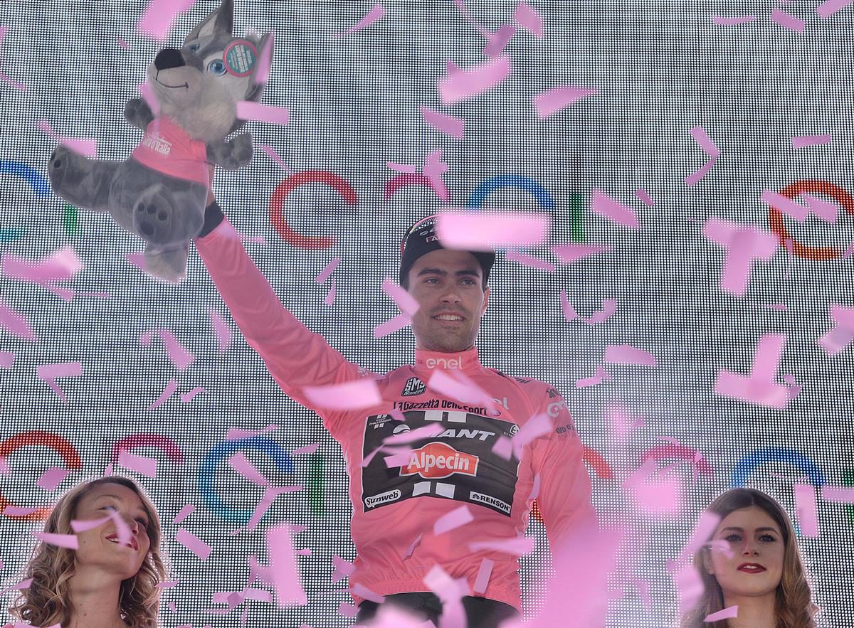 Tom Dumoulin prima maglia rosa del Giro d'Italia 2016