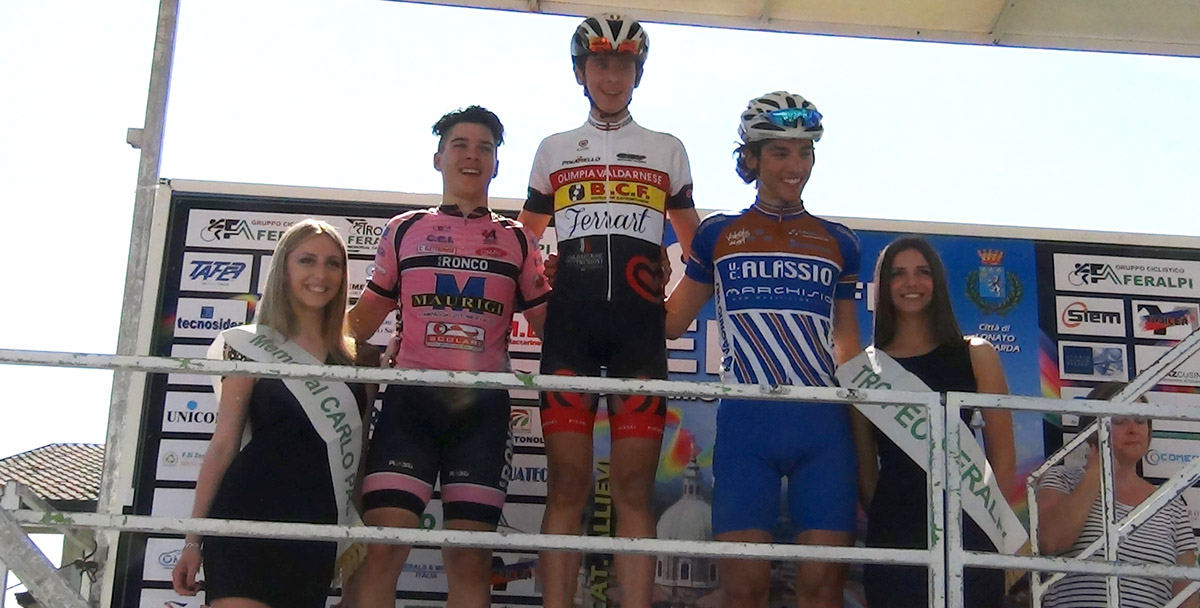 Il podio del Trofeo Feralpi 2016