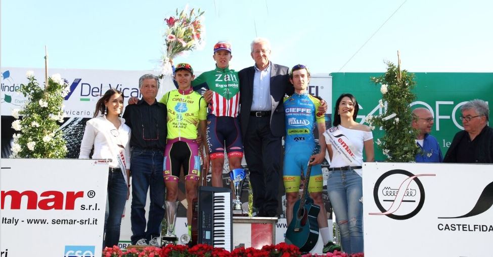 Il podio del Gp Santa Rita