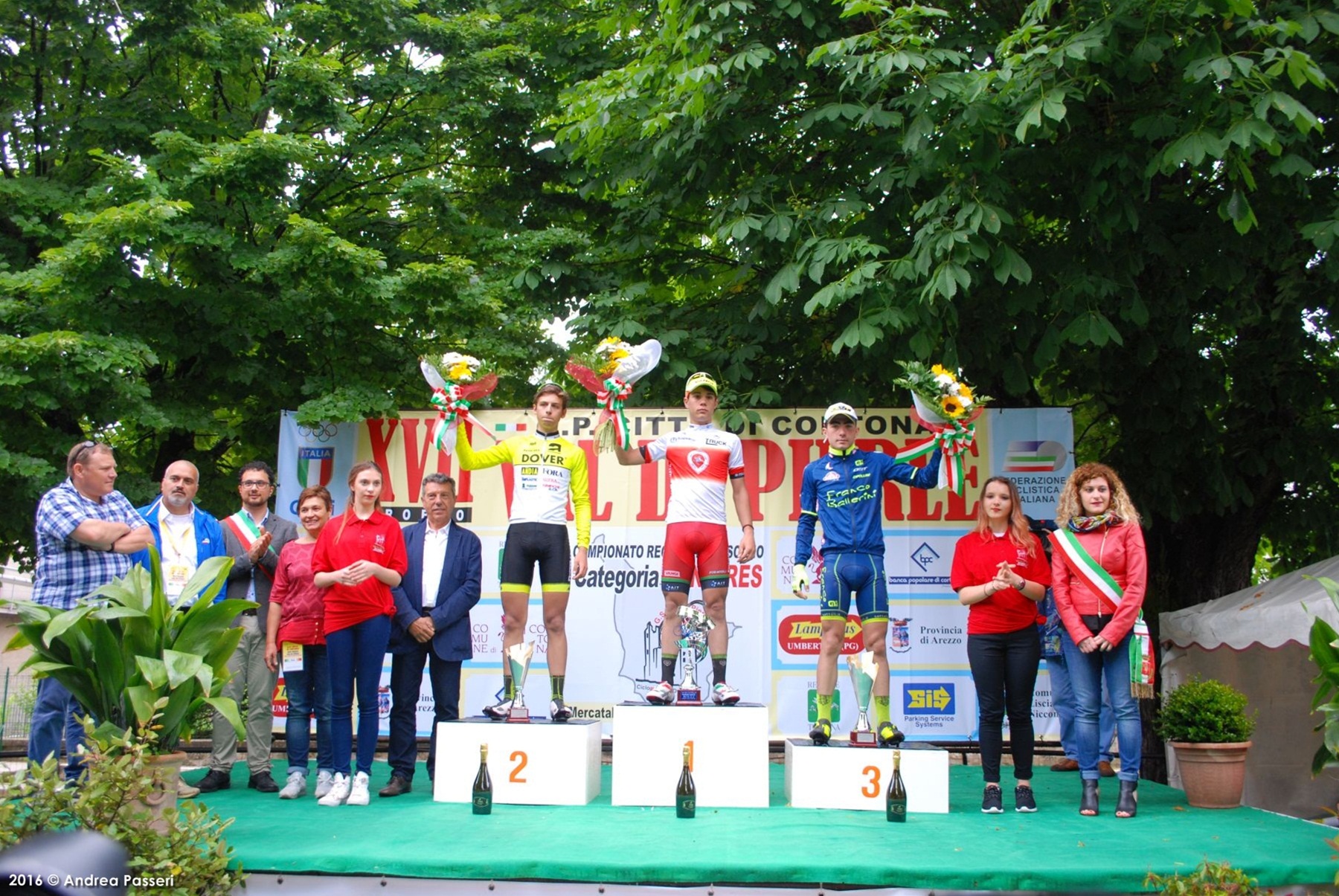 Il podio del Campionato Toscano Juniores 2016