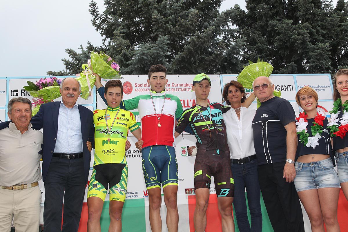 Il podio del Campionato Italiano Juniores 2016