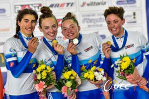 Il quartetto Donne Junior campione d'Europa