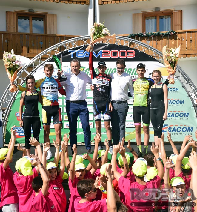 Il podio della terza tappa