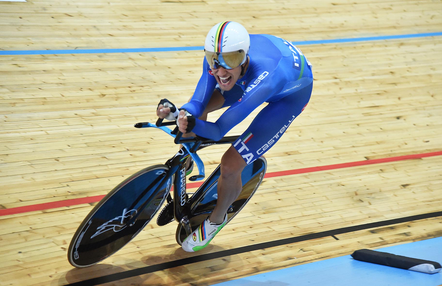 Filippo Ganna in azione