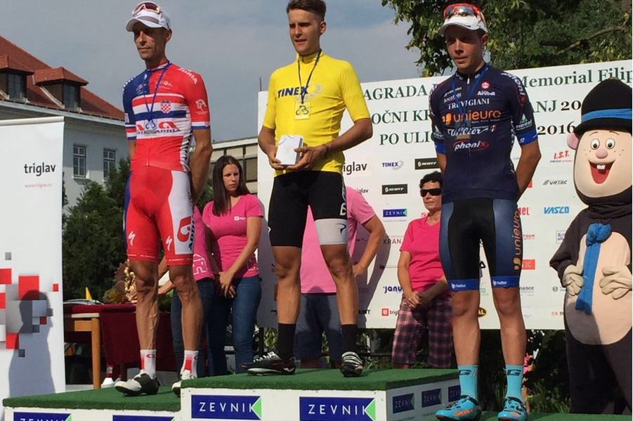 Il podio del Gp Kranj