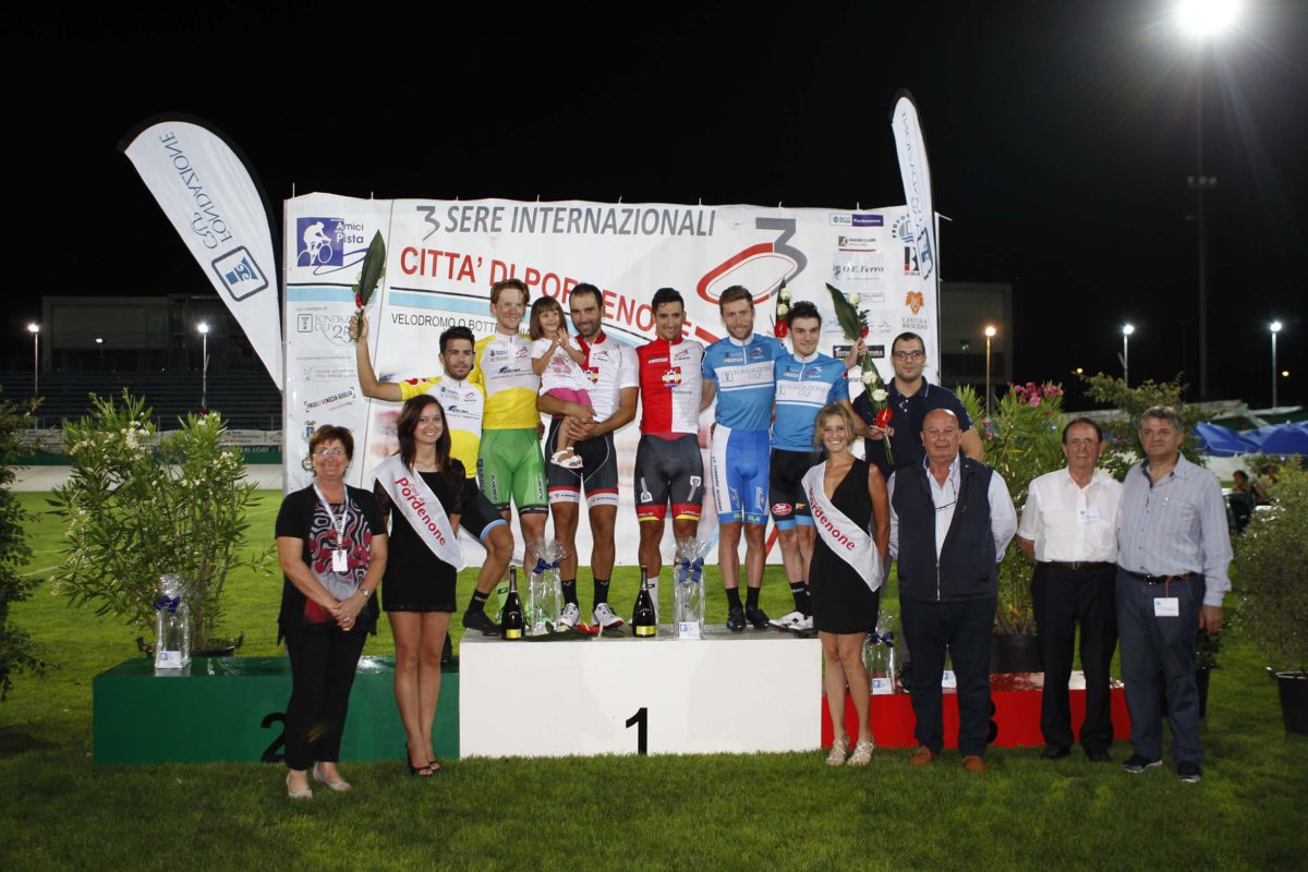 Il podio finale della 3 Sere di Pordenone 2016